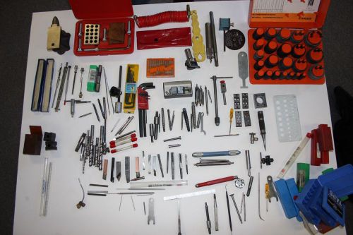 LARGE LOT OF MACHINISTS TOOLS JACOBS CHUCK CUTTING DOUBLE END BITS MUCH MORE