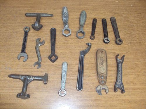 VINTAGE LOT OF LATHE MACHINE WRENCH WRENCHES INDUSTRIAL AGE STEAM PUNK