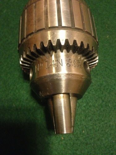 Jacobs # 14n super ball bearing drill chuck mt4 arbor, jt3 mount, 0-1/2&#034; cap 4mt for sale