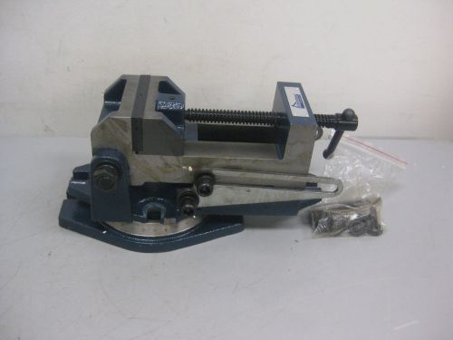 Adjustable Angle Milling Vise w/Swivel Base- 4&#034; Jaw Opening, 4&#034; W, 1-3/4&#034; D/38C/