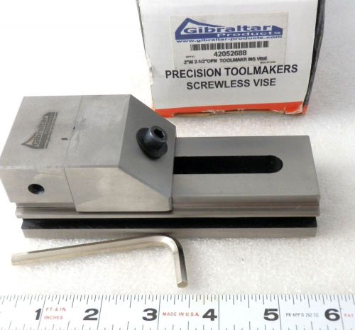 GIbraltar 42052688 toolmakers screwless vise 2-1/2&#034; opening, jaw height 1&#034;