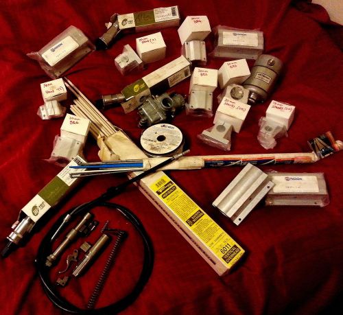 MANUFACTURING TOOLS, BEARINGS,WELDING RODS 25+ PIECES MIXED WHOLESALE LOT!