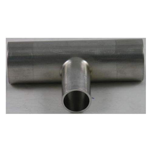 1.5&#034; x 1&#034; Reducing Tee BPE Automatic Weld Fitting 316L Stainless, Mill ID/OD