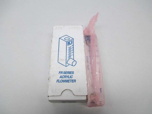 New key instruments 5p321 fr series acrylic water 2.5gpm flowmeter d348256 for sale