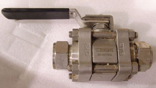 Ball valve whitey ss-65ts16 , 1&#034; tube used stainless for sale