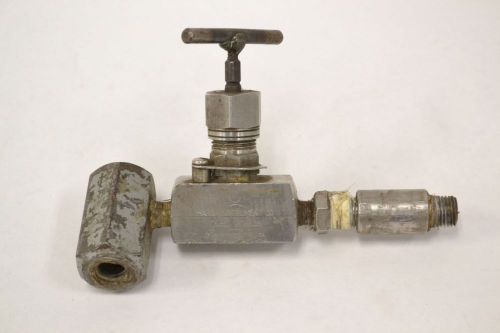 Marsh 1936 ffg 6000 wog stainless threaded 1/8 in npt needle valve b323714 for sale
