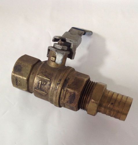 Unknown mfg * 1 &#034; ball valve 600 cwp  * pn40 ms58 for sale