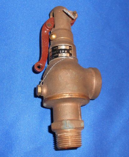 Vtg nos crane co. brass steam valve 2606 whistle pop off relief hit miss engine for sale