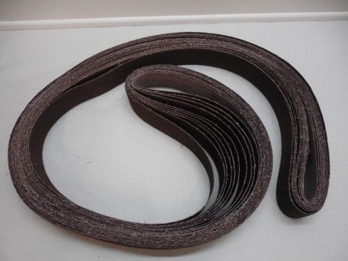 10 pc 2&#034; x 132&#034; 40 grit aluminum oxide sanding belts resin cloth for sale