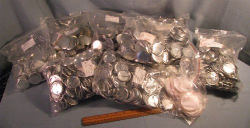 800 FULL BUTTON SETS 2400 PARTS TO MAKE 1 3/4&#034; 44MM CIRCLE PINBACK BUTTONS