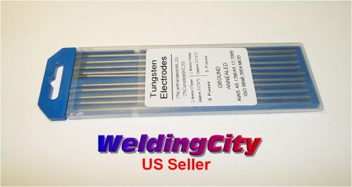 5 ceriated (grey) &amp; 5 lanthanated (blue) 3/32x7 tig tungsten rods (u.s. seller) for sale