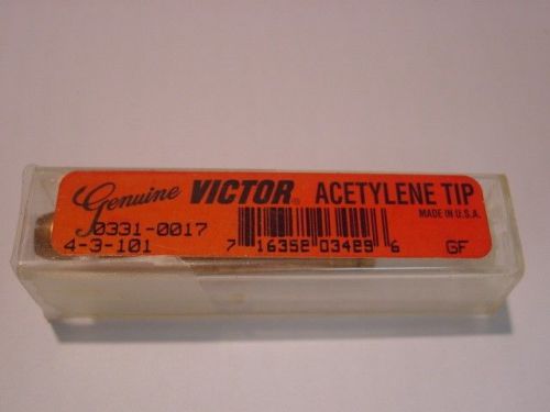 NEW GENUINE VICTOR ACETYLENE CUTTING TORCH TIP 4-3-101 or 0331-0017