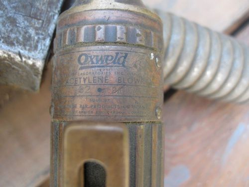 Vintage Oxweld long oxy/accetylene cutting torch
