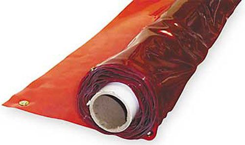 Steiner industries 63825 welding curtain, vinyl orange 75&#039; x 5&#039; for sale