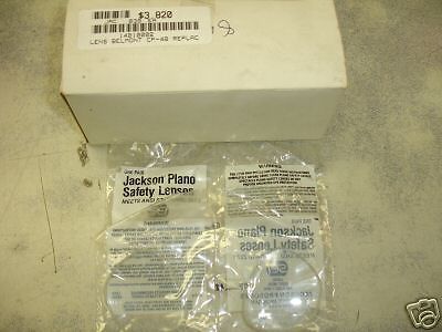 (2) Jackson Replacement lenses safety glasses 1481-0002 48 Clear Plastic