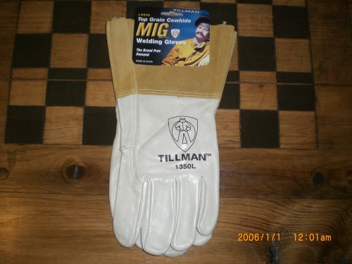 Tillman 1350l tig &amp; mig welding or work gloves, large, kidskin leather for sale