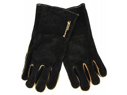 FORNEY BLACK LEATHER MENS WELDING LARGE GLOVES