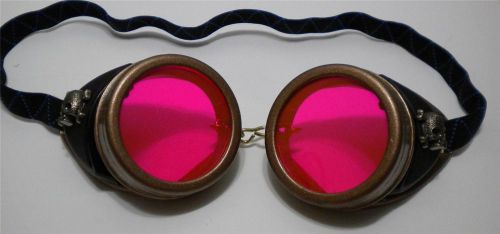 Gothic steampunk goggles! vintage style welding glasses! cyberpunk! masquerade! for sale