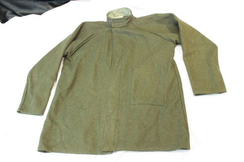 Olive green sager glove corp. welding steel 100% wool blanket styl jacket l vgc for sale