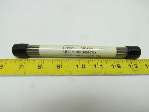 Tungsten electrode double ended 2% thoriated .156x7.000x30dx.030 10pk 5/32x7&#034; for sale