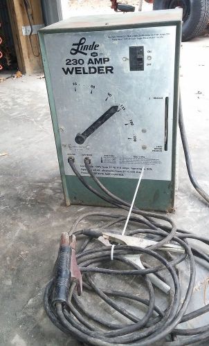 Linde 230 amp AC Welder With Cables Small Space saving.