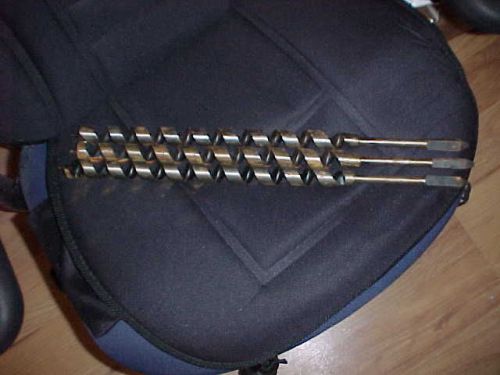 3 nos greenlee 17&#034; utility power pole brace type wood auger drill bit lot #14 for sale