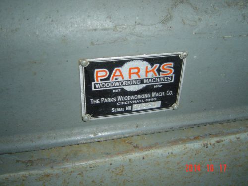 12&#034; parks planer with delco 1 phase motor and factory stand for sale