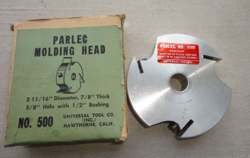 Universal Tool Co PARLEC N0. 500 MOLDING HEAD Woodworking Wood Working tool
