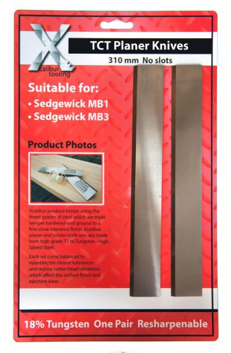 310 x 25 x 3  carbide one pair sedgwick  planer/thicknesser blades inc vat for sale