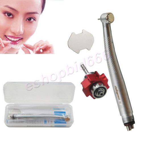 Denta high speed handpiece knurled large torque push button 3 water spray 4 hole for sale