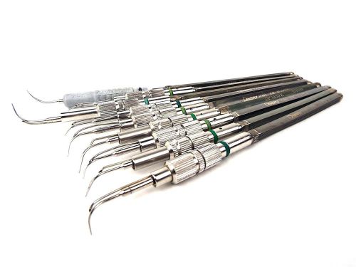 Lot of 9 Dentsply Dental Ultrasonic Scaler Tip Inserts - 8 25kHz &amp; 1 30kHz