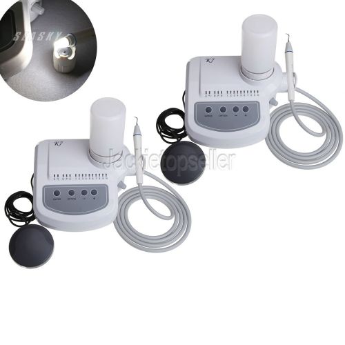 Dental Ultrasonic Scaler With LED Fiber Optic Handpiece fit EMS/WOODPECKER tips