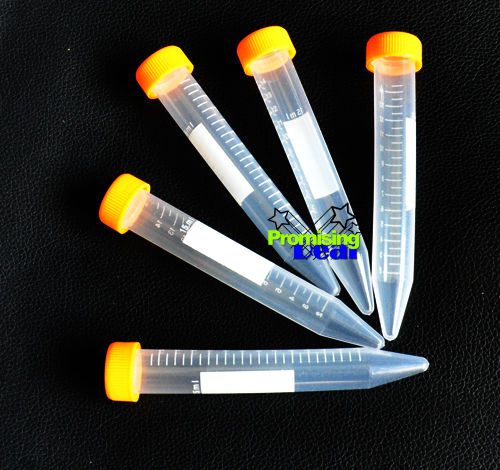 New 100 microcentrifuge centrifuge tubes 15 ml w cap for sale