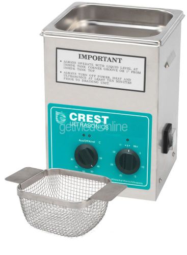 Crest 0.5 Gal. Ultrasonic Cleaner w/Mechanical TIMER, COVER+BASKET, CP200HT