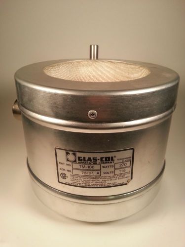 Glas-col heating mantle tm-106 115 volts 500 ml flask capacity ace glass for sale