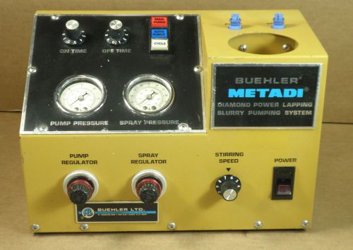 Buehler 40-4000 Metadi Diamond Power Lapping Slurry Pump System *Parts*