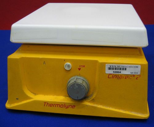 THERMOLYNE MAGNETIC STIRRER CIMAREC 2 S46725 7.5&#034; X 7.5&#034; PLATE COSMETIC WEAR