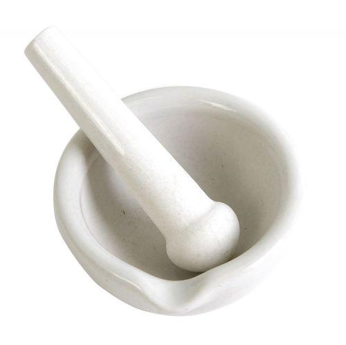 Mortar and Pestle 80mm 3 inch White Porcelain