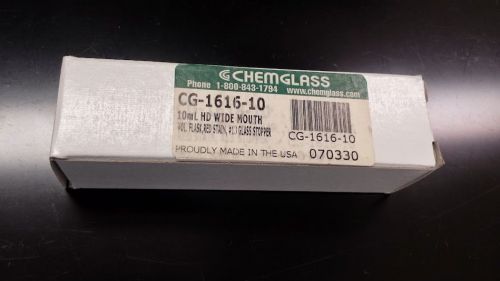 CHEMGLASS CG-1616-10 Volumetric Flask,10mL, Red