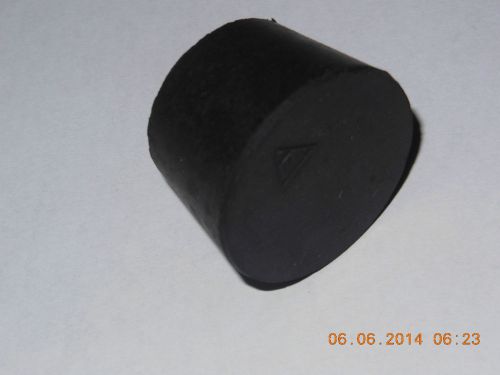 Fisherbrand stopper, solid black rubber  size  # 7 for sale
