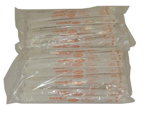 Lot 50 NEW VMR 10ml Disposable Serological Pipet Sterile Plugged 53283-708