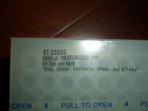 RT-2000S 2000uL presterilized tips (10 x 60 tips) by Rainin Mettler Toledo