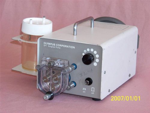 Olympus SP1 Surgical Endoscopic Endoscope Flushing Irrigation Pump W/Water Btl