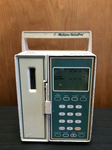 McGaw/ AccuPro Infusion Pump NT510- SHIPS WORLDWIDE
