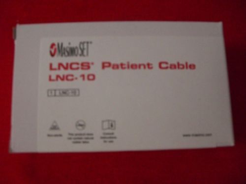 NEW MASIMO SET LNCS LNC-10 SPO2 PATIENT CABLE REF