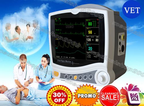CE Patient Monitor 6-parameter ECG NIBP RESP TEMP SPO2 PR,CMS6800,3y Warranty