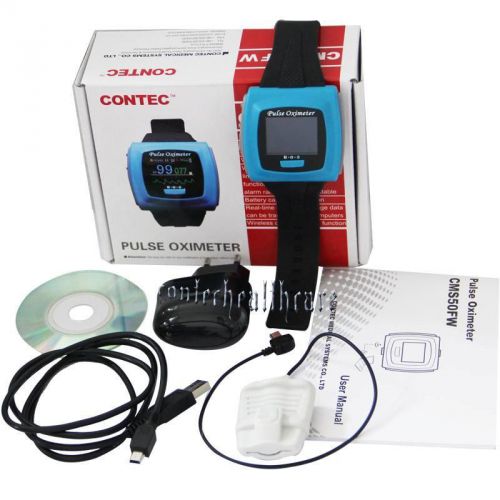 NEW CMS-50F Wrist Pulse Oximeter, Spo2 Monitor Daily And Overnight Sleep CE FDA