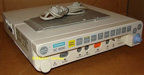 Siemens SC8000 Patient Monitor Eng Sc 8000 ECG EEG NIBP SpO2 CO2 Resp Temp IBP