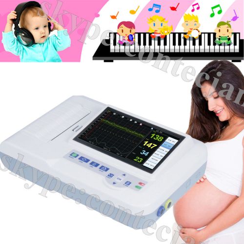 CONTEC 7.0&#034; Touch Screen Fetal Heart Monitor,Ultrasound FHR TOCO Fetal Movement