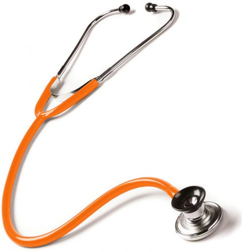 Prestige medical s124 spraguelite stethoscope, neon orange, accessory pouch new! for sale